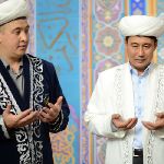 Ержан Маямеров и главный имам Центральной мечети Алматы Нурбек Есмагамбет
